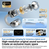 Earbud Nirkabel Q27 Terlaris 2026, Mikrofon TWS BT 6.0 Tahan Air ENC, Headphone Open-Ear Lucu, Ringkas, Dapat Diputar, LED