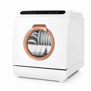 Lave-vaisselle de comptoir 8 couverts avec réservoir d'eau intégré, double rotation à 360° °   Bras de pulvérisation, séchage à chaud PTC, 12 programmes de lavage - Product Image 1