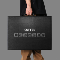 Ensemble de cafetière à filtre manuelle de luxe Nibu, kit de café pour le camping, coffret cadeau, valise en verre, écologique, service à thé en plein air