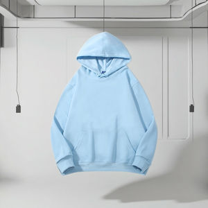 Felpa con Cappuccio in Cotone Pesante 320g Unisex Vestibilità Ampia Manica Lunga Autunnale Top Base, Fornitura ODM - Product Image 3