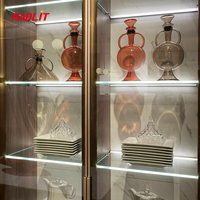 Éclairage LED pour armoire en aluminium moderne, DC12V, OEM/ODM d'usine, éclairage pour vitrine en plastique, maison, cuisine, chambre, tiroir, armoire, argent