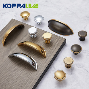 Poignées et boutons de tiroir et de porte d'armoire Koppalive Modern Brass Cup Shell Pulls 76mm Bronze antique Luxe - Product Image 2