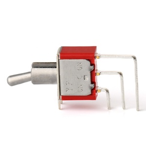 5A125V Dpdt Chuyển Đổi Công Tắc Mini ON-ON 2 Vị Trí 3 Pin Red MTS-102-C4 2A250V Brass Chuyển Đổi Chuyển - Product Image 5