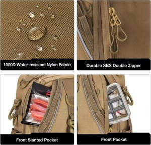 Sac à dos de pêche léger, durable, multifonctionnel, imperméable, grand sac à pêche pour l'extérieur - Product Image 4