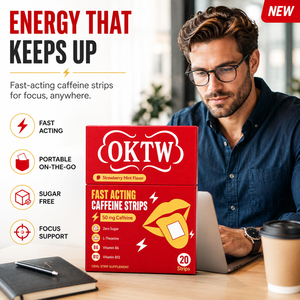 Tiras Orales de Cafeína de Acción Rápida 50mg, Sin Azúcar, Sabor Fresa Menta, Suplemento Energético con L-Teanina, B6 y B12 - Product Image 5