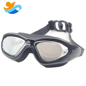 2020 Аутентичные водонепроницаемый туман большая коробка унисекс наушники плоские прозрачные плавательные очки
