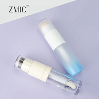 Emballage vide pour fond de teint liquide avec pinceau ou houppette, tube de maquillage en plastique dégradé pour correcteur liquide, tube 2-en-1 pour blush et contour