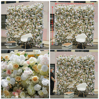 Nouvelle Murale Florale Artificielle Violette Populaire pour Demande en Mariage 8*10ft, Mur de Fleurs Artificielles Roses, Bauhinia et Hortensias avec Fermeture Éclair