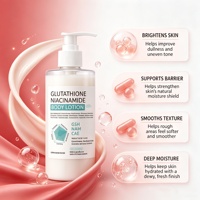 Lotion corporelle éclaircissante au glutathion et à la niacinamide pour un teint uniforme et une peau hydratée