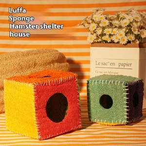Nido per Criceti in Luffa Naturale, Ecologico, Giocattolo Classico a Forma di Cartone Animato, Casetta Non Tossica per Piccoli Animali 9cm/12cm - Product Image 4