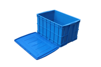 Caisse de manutention logistique empilable robuste et populaire 575-350, boîte de rangement standard en plastique