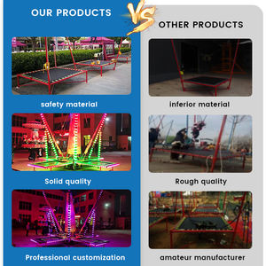 Precio barato Equipo de entretenimiento más popular Trampolín eléctrico Salto Paseos Bungee Jumping para la venta - Product Image 3