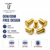 Rivets plats solides OEM TianFang pour assemblages de grilles de ventilateurs, en cuivre, finition étamée, fabriqués sur commande avec un approvisionnement stable par lots