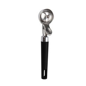 Cuchara para helado de acero inoxidable 304 con gatillo de liberación, pelador de melón multifuncional para sandía, cuchara rebanadora de frutas para el hogar - Product Image 5