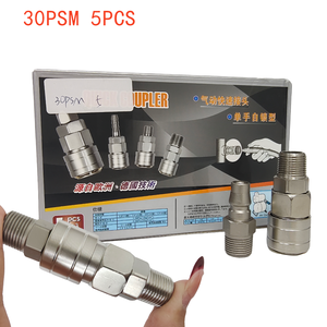 Conector Neumático de Bloqueo Automático Tipo C, Pistola de Aire Pequeña con Conector Rápido Macho y Hembra para Compresor de Aire y Accesorios de Bomba - Product Image 3