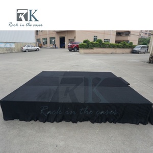 Scène pliante de haute qualité à prix d'usine, en alliage d'aluminium noir, pour événements extérieurs et mariages - Product Image 6