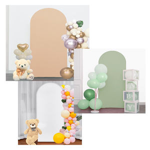 الجملة حفلة عيد ميلاد الاحتفال الإعلان مخصص النسيج دنة خلفية خلفية قوس يغطي لفي الهواء الطلق - Product Image 2