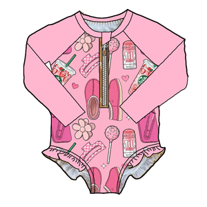 工場カスタム幼児女児用水着漫画柄キッズ水着子供ビーチ水着 - Product Image 6