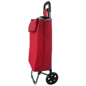 Vente en gros personnalisé personnalisé noir maison portable pliant épicerie voyage shopping bagages chariot sac avec 2 roues de roulement