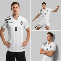 Maillot de football personnalisé HOSTARON pour homme, avec logo brodé, uniforme de football rétro imprimé, respirant, séchage rapide, ensemble de survêtement