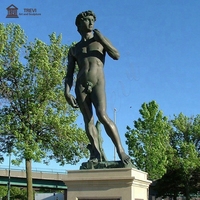 Fabricant de statues de David en bronze sur mesure, sculpture grandeur nature, art de jardin, décoration extérieure, musée
