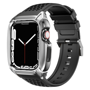 Correa de Reloj Resistente de TPU con Funda Protectora Integrada para Apple Watch Series 4/5/<span class=keywords><strong>SE</strong></span>/6/7 44MM 45MM, Correa Deportiva - Product Image 2
