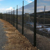 Clôture de sécurité anti-escalade sud-africaine Prime Way WL9 de 2,4 m en fil d'acier galvanisé avec revêtement en poudre, structure en treillis pour prison, facile à installer