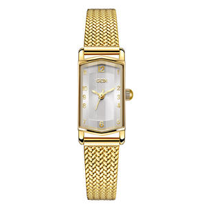 Reloj pequeño para mujer, de alta calidad, pequeño reloj dorado, resistente al agua, de cuarzo, con un toque premium. - Product Image 5
