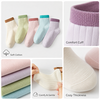 Chaussettes en coton pour enfants, chaussettes fines à bout sans couture pour filles et enfants plus âgés, printemps, automne, hiver