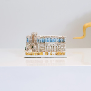 Collection d'ornements souvenirs en résine 3D personnalisés : <span class=keywords><strong>Cathédrale</strong></span> de Cagliari, Bastione di San Remy, Abbaye de Tihany, Tour de Kizkulesi, Monument - Product Image 6