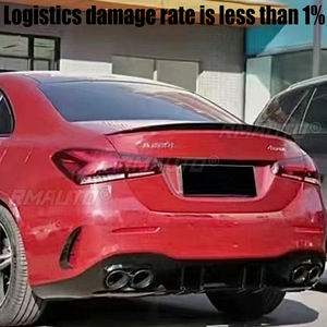 Aileron arrière de coffre style A@M-G pour Mercedes Benz Classe A V177 Berline A180 A200 A250 2018 2019 2020 2021 Noir - Product Image 2