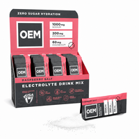 OEM Zero Sugar Electrolytes Raspberry Salt Drink Mix Powder 30 Count