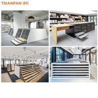 Vitrine de comptoir en métal pliable sur mesure, type tiroir, moderne, en mosaïque de pierre, en carrelage, en pierre, pour salle d'exposition de vente au détail