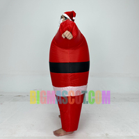 Ensemble de costumes gonflables de père Noël de Noël Costume de fête de sumo de grande taille pour adultes pour les défilés de fête de Noël