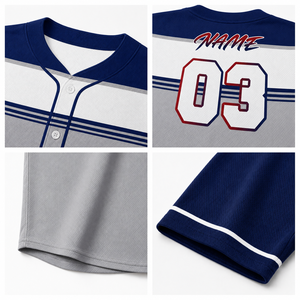 Maillot de baseball surdimensionné personnalisé, streetwear, hip-hop, chemise boutonnée, 100% polyester, impression numérique pour hommes, équipe, club - Product Image 2