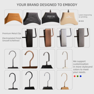 <span class=keywords><strong>Cintre</strong></span> à vêtements premium à épaules larges, robuste, pour la maison, les boutiques et les grands magasins, personnalisable - Product Image 3