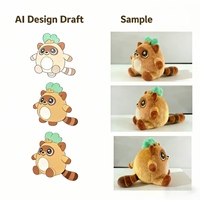 Peluche personnalisée de personnage de dragon pour la marque de mascotte, les produits de jeu et les cadeaux promotionnels, figurine de personnage personnalisée en peluche