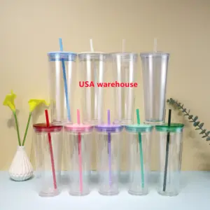 Appealing Wholesale Acrylic Tumblers With Straws For Aesthetics
