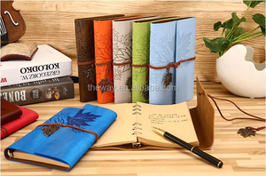 Cuaderno de Hojas Sueltas con Cubierta de Cuero PU Vintage con Diseño de Hoja de Arce A6, Cuaderno Espiral de Viaje - Product Image 3