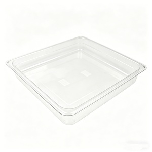 GN Container 1/6 150MM Clear Without Lid <b>Plastic</b> Rectangular Container For Catering Events - Product Image 5