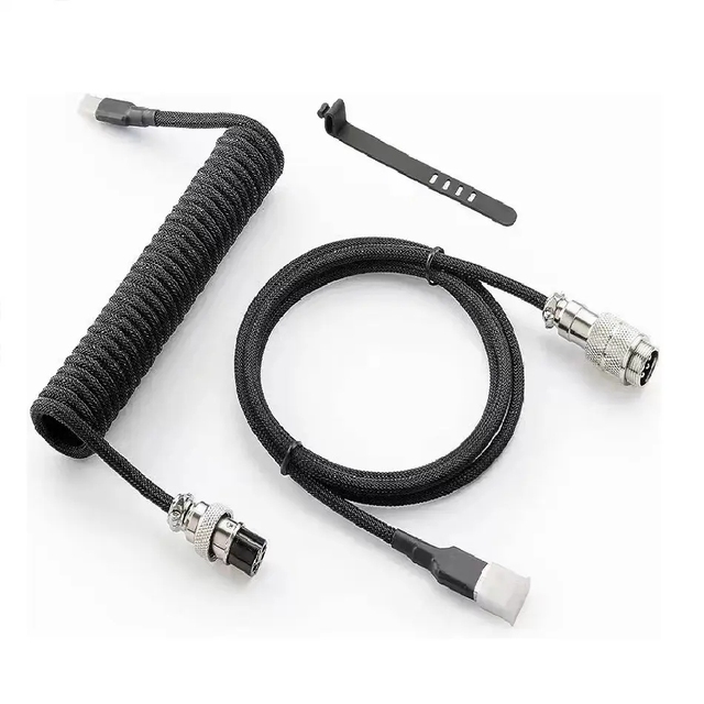 Custom Keyboard aviator Cable Coiled Usb Type c Cables for Mechanical Keyboard