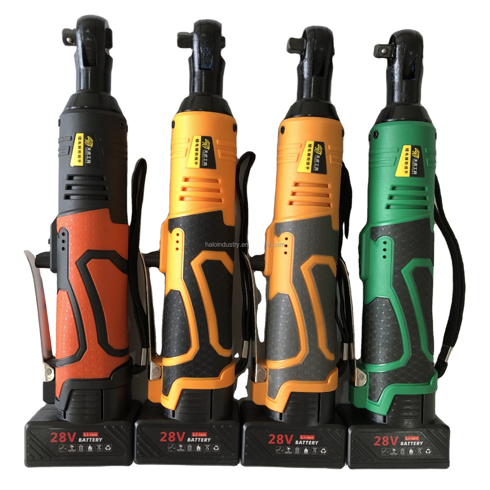 Электрический трещотчатый ключ, Комплект беспроводных трещоток 40 футов фунтов с быстрым зарядным устройством на 60 минут, триггер с переменной скоростью, 2 упаковки 2000 мА · ч