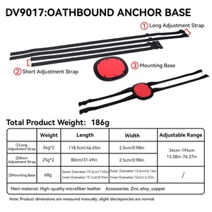 Soporte de Cuero Ajustable con Ventosa para Dildo Oathbound Anchor Base, para Masturbación Manos Libres de Hombre y Mujer - Product Image 6