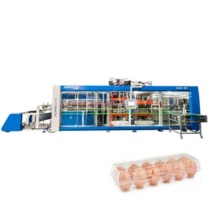 Termoformatrice mulit-station per macchina per la produzione di vassoi per uova di frutta in plastica
