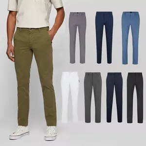 Pantalons décontractés droits pour hommes sur mesure OEM, respirants, à séchage rapide, en élasthanne, pantalons de travail amples - Product Image 1