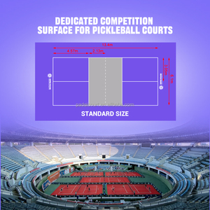 Напольное покрытие для пиклбол-кортов, портативное, для улицы, простая установка - Product Image 3