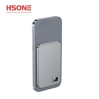 Nouveauté HSONE Batterie externe magnétique sans fil en alliage d'aluminium 22,5 W à charge rapide 5000 mAh