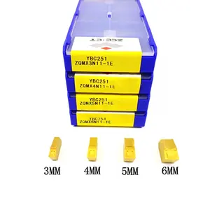 أصيلة ZCC.CT سبائك الصلب واحدة نهاية قطع و الحز NC شفرة ZQMX4N11-1E 5N11 6N11 YBC251 YBG302