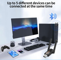 BT616 Bluetooth 6,0 Adaptador Transmisor de audio inalámbrico Receptor USB Dongle para auriculares Altavoz Windows 8,1/10/11 Driver Free