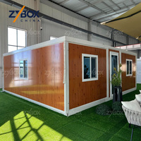 Villa Modulaire Préfabriquée Moderne Prête à l'Expédition, Maison Conteneur Extensible avec Salle de Bain JOMOO pour USA, Australie, ADU, Tiny Home